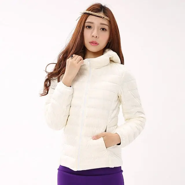 Autumn Winter Down Jackets For Women Brand Designer Hooded Coat Ultra Light Duck Down Jacket Womens Hoodes Warm Winter Coats 7