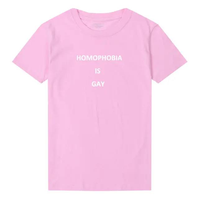 Pkorli Women's Homophobia Is Gray T-Shirt – Feminist, Anti-Racist, Grunge-Style Top - Image 6