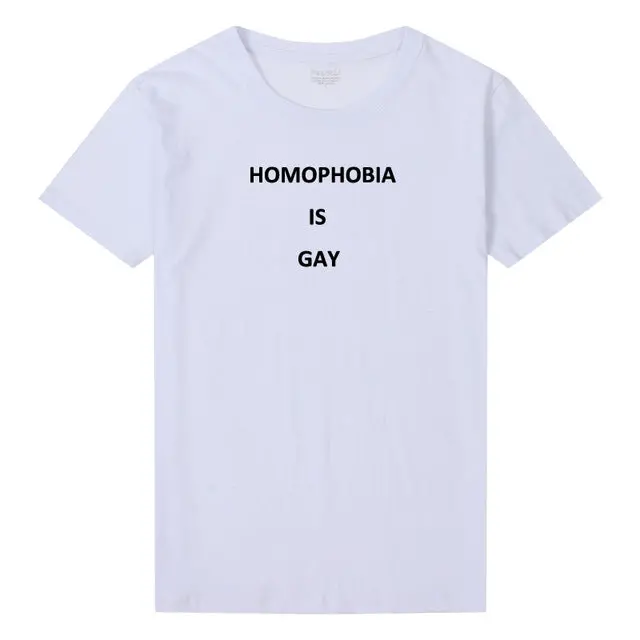Pkorli Women's Homophobia Is Gray T-Shirt – Feminist, Anti-Racist, Grunge-Style Top - Image 5