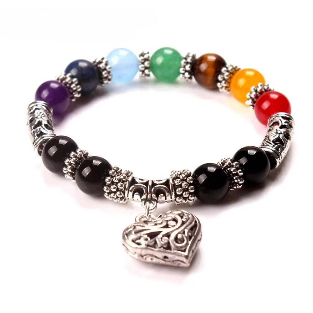7 Mixed Healing Crystals Stone Chakra Bracelets 1