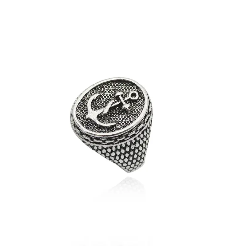 Gothic Anchor Ring Punk Vintage Men Hip Hop Ring Man's Fashion Jewelry Anillos Dropshipping 1