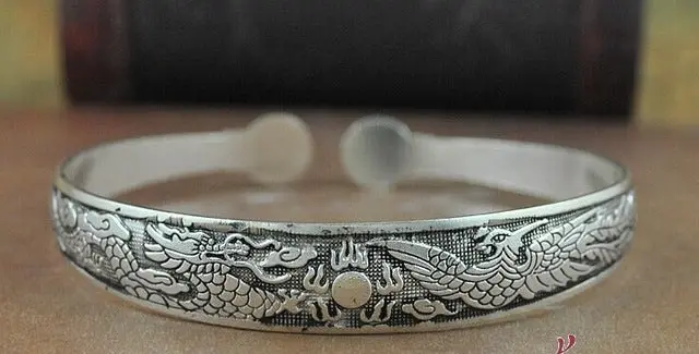 Bohemian Antalya Bangles,Antique Silver Plated Carve Pattern Statement, Boho Coachella, Festival Turkish Hand Jewelry, Elephant 17