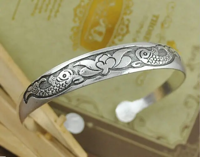 Bohemian Antalya Bangles,Antique Silver Plated Carve Pattern Statement, Boho Coachella, Festival Turkish Hand Jewelry, Elephant 16