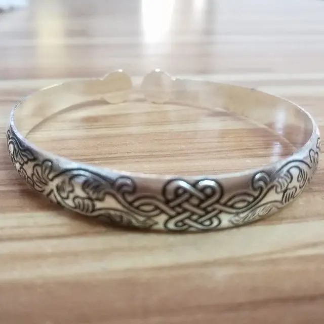 Bohemian Antalya Bangles,Antique Silver Plated Carve Pattern Statement, Boho Coachella, Festival Turkish Hand Jewelry, Elephant 17