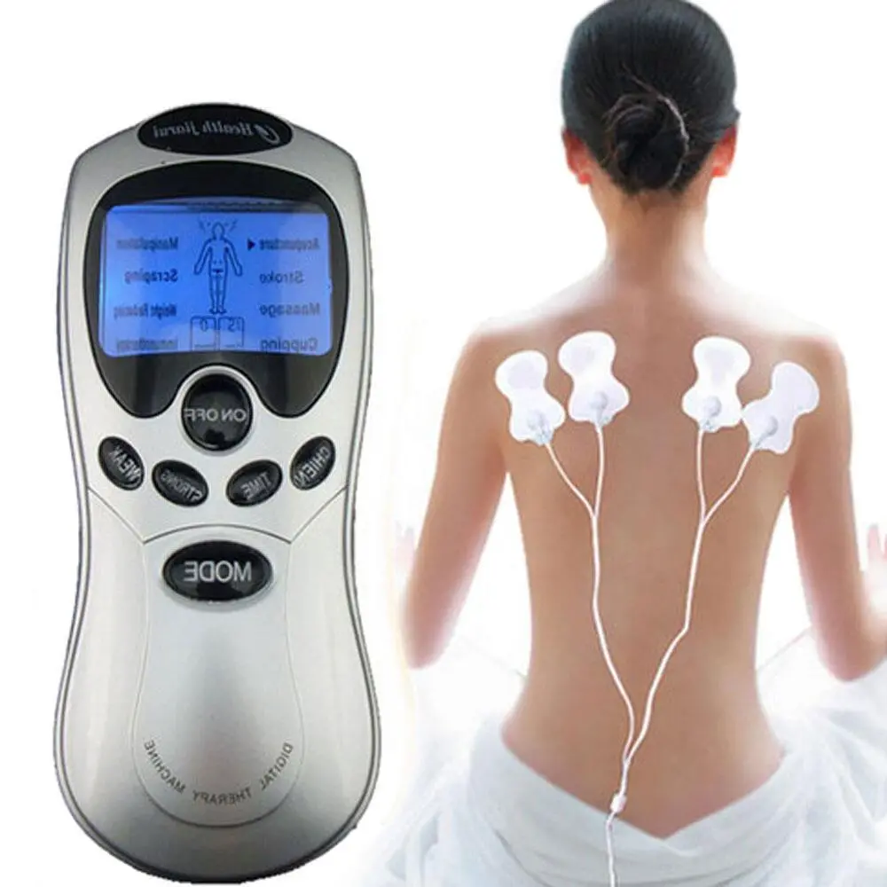 Aptoco 4 Electrode Body Health Care Tens Acupuncture Electric Therapy Massager Meridian Physiotherapy Massager Apparatus 1