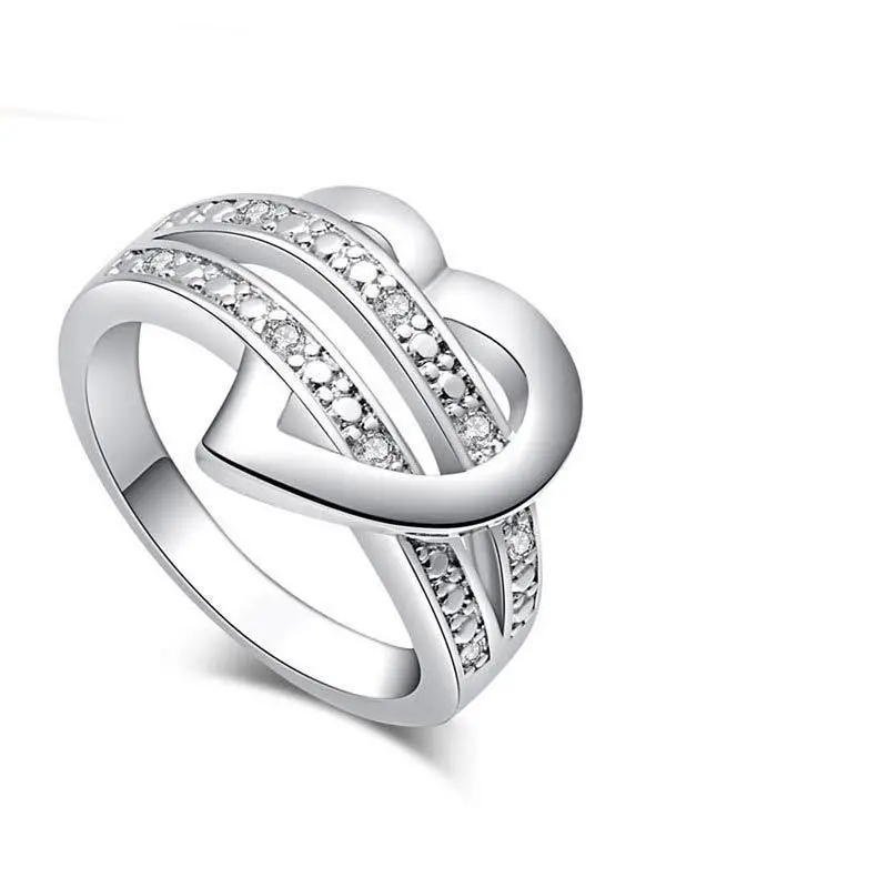 Bling Heart Love Women Wedding Ring 1