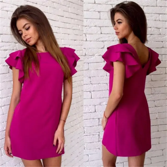 Summer Casual Style Butterfly Sleeve Dress Party 4