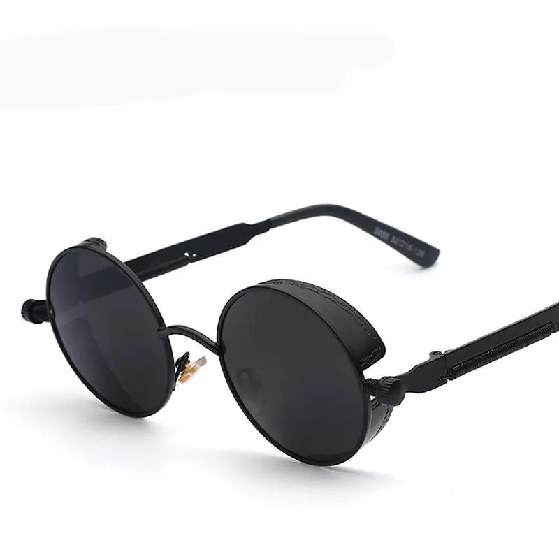 Round Steampunk Vintage Retro Sunglasses 1