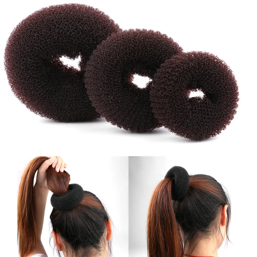 3Pcs Size S/M/L Fashion Women Magic Shaper Donut Hair Ring Bun Haar Accessories Lady Styling Tool Hair Accessories 1