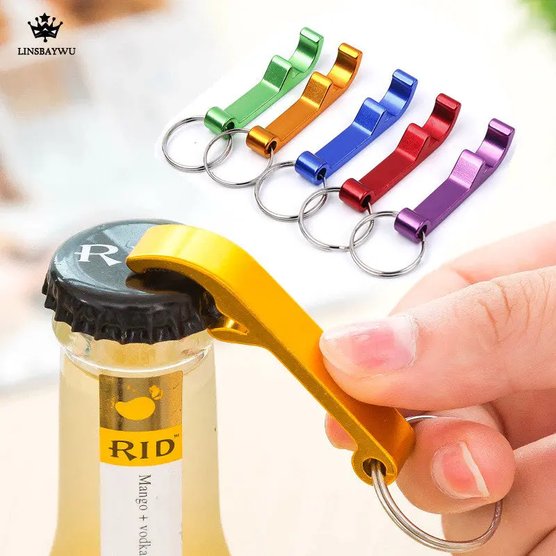 Portable 4 In 1 Bottle Opener Key Ring Chain Keyring Keychain Metal Beer Bar Tool Claw Gift 1