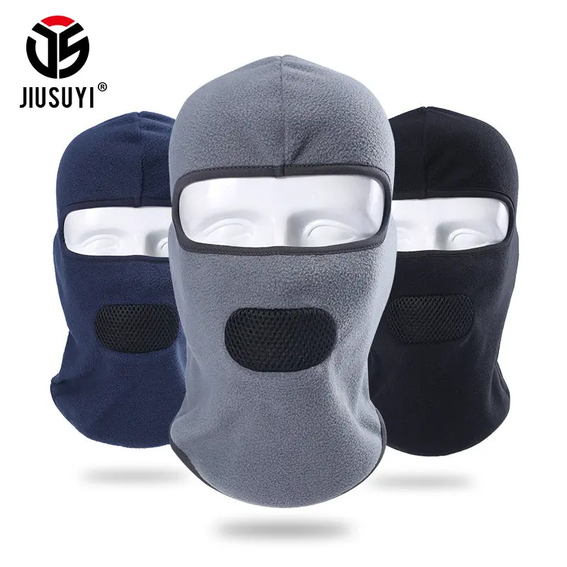 Cold Weather Windproof Breathable Winter Polar Fleece Neck Warmer Face Mask Thermal Bicycle Snowboard Helmet Liner Balaclava Hat 1
