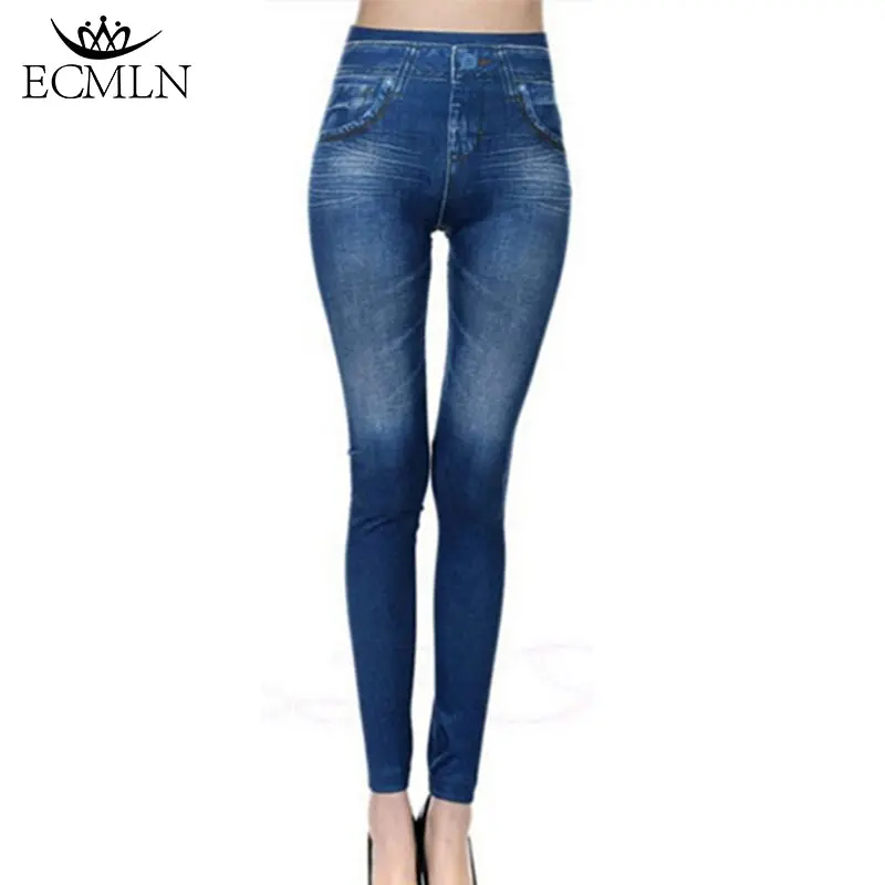 2017 New Hot Jeans For Women Denim Pants With Pocket Pull Cashmere Body Imitation Cowboy Skinny Leggings Women Fitness Plus Size 1