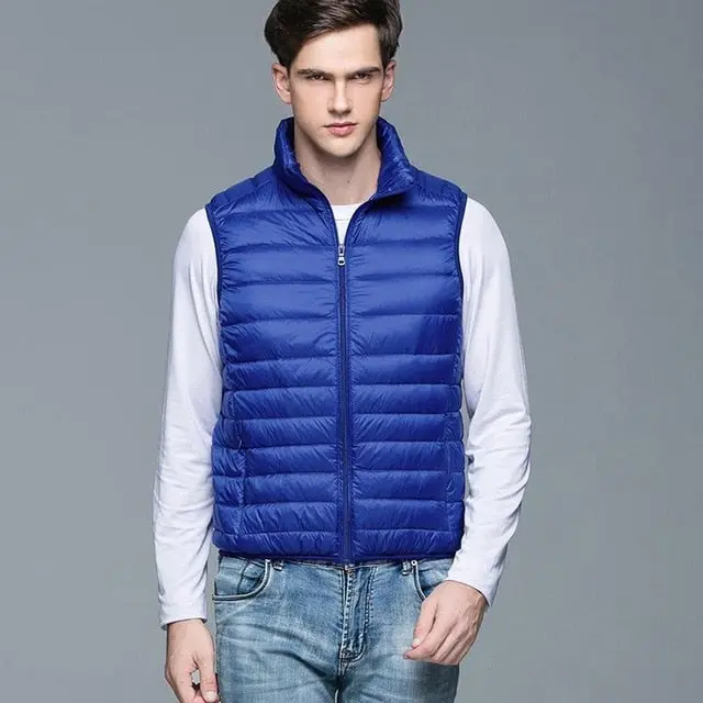 Fitaylor Men's Sleeveless Down Vest – Ultra-Light 90% White Duck Down Winter Waistcoat - Image 6