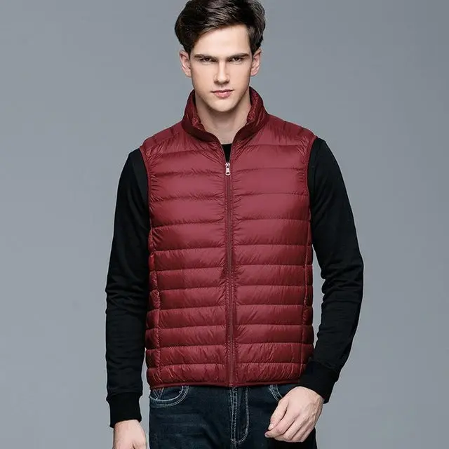 Fitaylor Men's Sleeveless Down Vest – Ultra-Light 90% White Duck Down Winter Waistcoat - Image 8