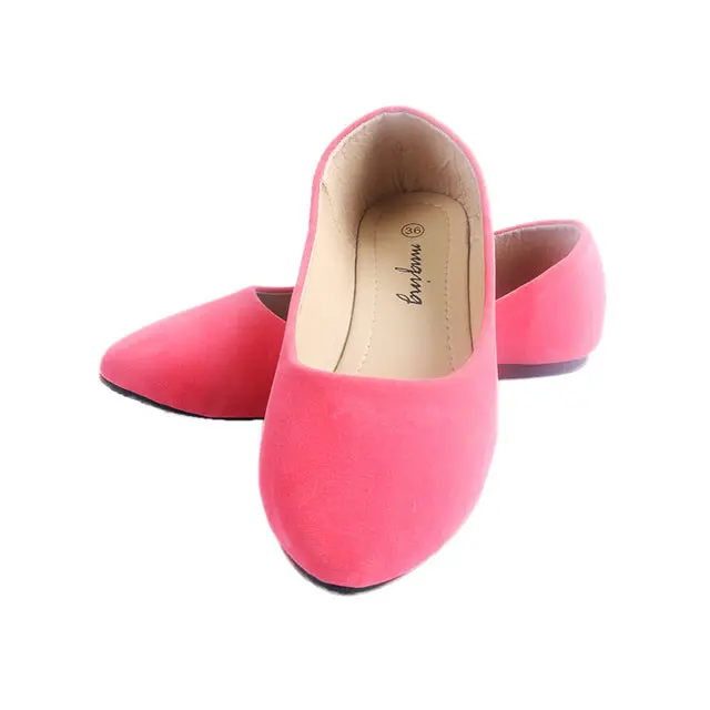 Lianhuaxiang Women's Spring 2018 Pointed-Toe Ballet Flats – Flocked Loafers, Slip-On Casual Shoes - Image 12
