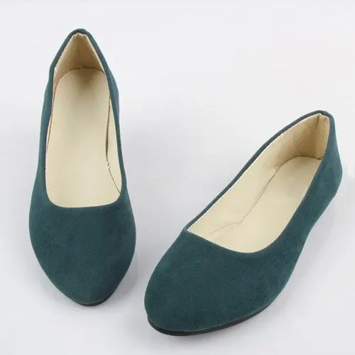 Lianhuaxiang Women's Spring 2018 Pointed-Toe Ballet Flats – Flocked Loafers, Slip-On Casual Shoes - Image 8