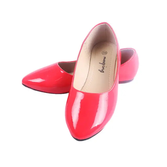 Lianhuaxiang Women's Spring 2018 Pointed-Toe Ballet Flats – Flocked Loafers, Slip-On Casual Shoes - Image 11
