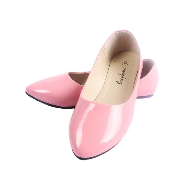 Lianhuaxiang Women's Spring 2018 Pointed-Toe Ballet Flats – Flocked Loafers, Slip-On Casual Shoes - Image 5