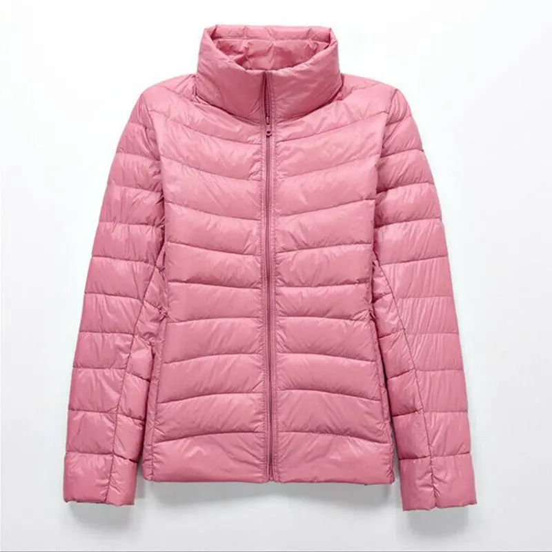 2017 Brand 90%White Duck Down Ultra Light Jackets Women Autumn Winter Down Jacket Coat Female Zip Pocket Down Jacket Parkas 1