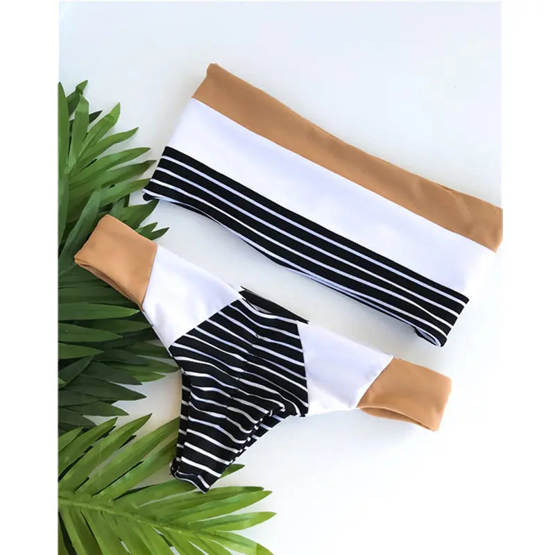 Kmnovo 2018 New Bikinis Women Sexy Swimwear Swimsuit Bathing Suit Women Off Shoulder Swimsuit Dropshipping Bikini Set Beach Wear 1