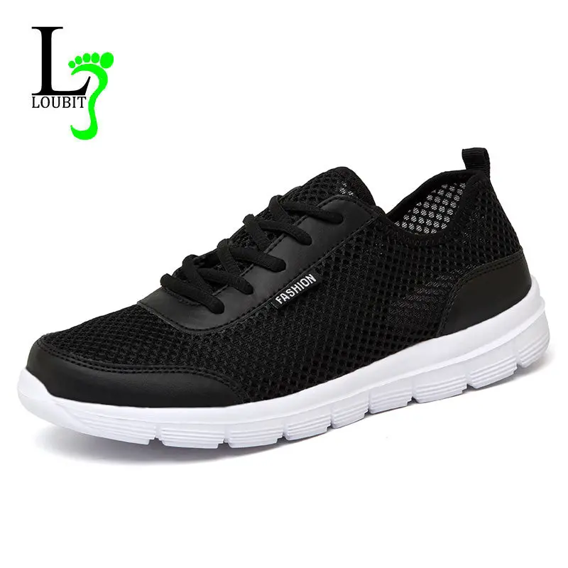Men Shoes 2018 Summer Sneakers Breathable Casual Shoes Fashion Comfortable Lace Up Men Sneakers Mesh Flats Shoes Plus Size 38-48 1