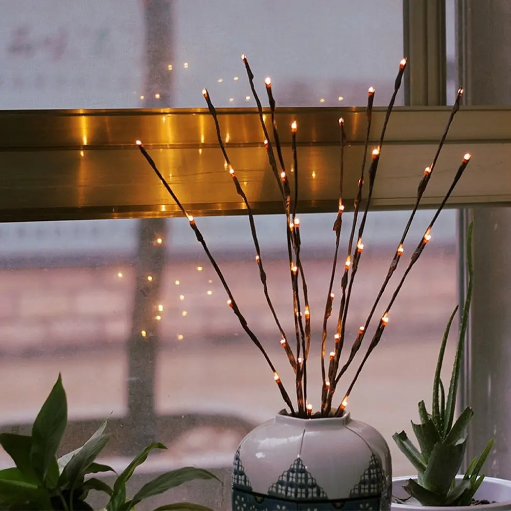 Led Willow Branch Lamp Floral Lights 20 Bulbs Home Christmas Party Garden Decor Christmas Birthday Gift Gifts 1