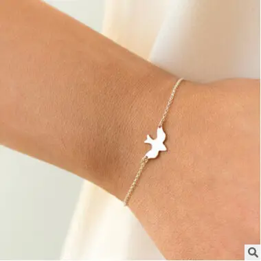 S 37 2017 Hot Fashion Simple Minimalist Pigeon Bracelet Bracelet Cute Little Swallow Bird Bracelet Couple Best Gift Factory Dire 1