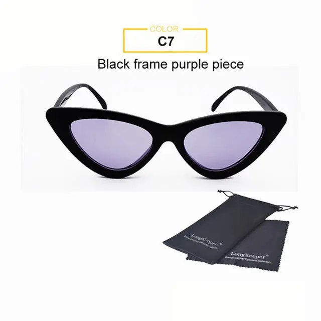 Long Keeper Women Brand Designer Small Cat Eye Sunglasses Hot Sale Black Red Chic Sexy Lady Eyewear Luxury Sun Glasses For Men 4