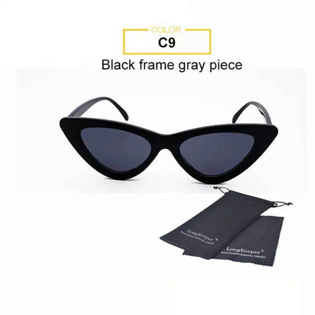 Long Keeper Women Brand Designer Small Cat Eye Sunglasses Hot Sale Black Red Chic Sexy Lady Eyewear Luxury Sun Glasses For Men 7