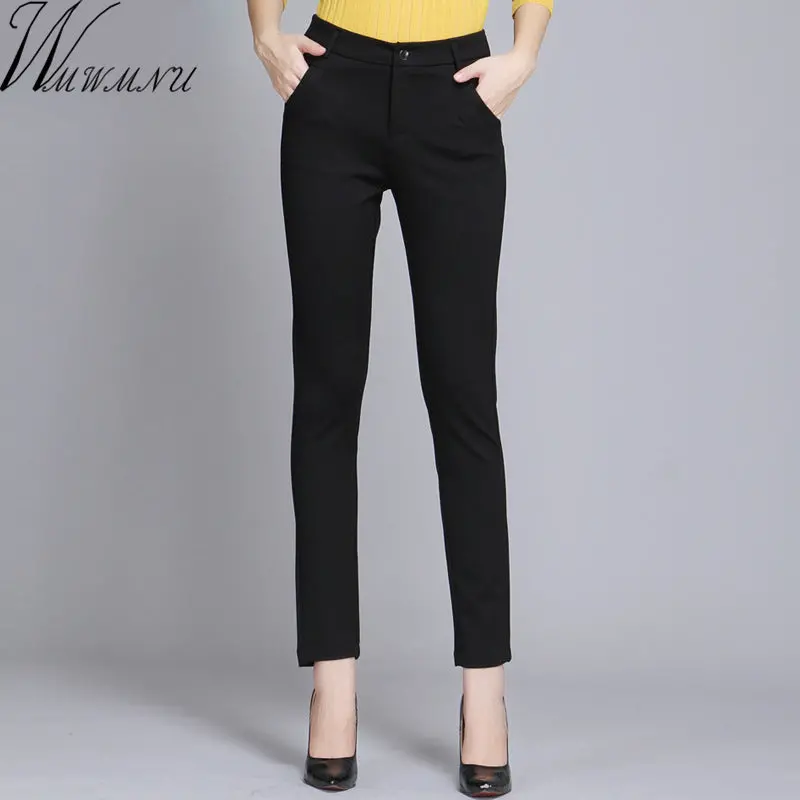 Wmwmnu Women Trousers Work Wear Casual Spring Black Pencil Pants Plus Size 4Xl Female Slim Pants Elastic Pantalones Mujer 1