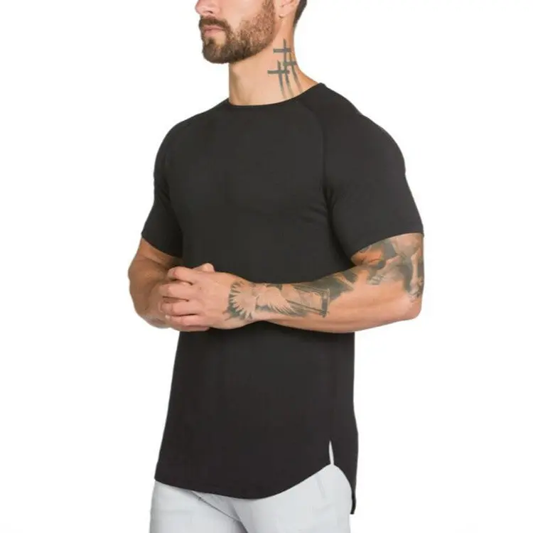 Brand Clothing Fitness T Shirt Men 2018 Summer Fashion Extend Street Wear Hip Hop Short Sleeve Cotton Gyms T-Shirt Bodybuilding 1