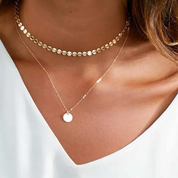 Women Charm Choker Necklace 1