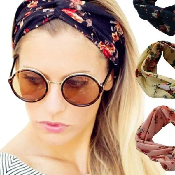 Turban Headband Floral Prints Bandanas 1