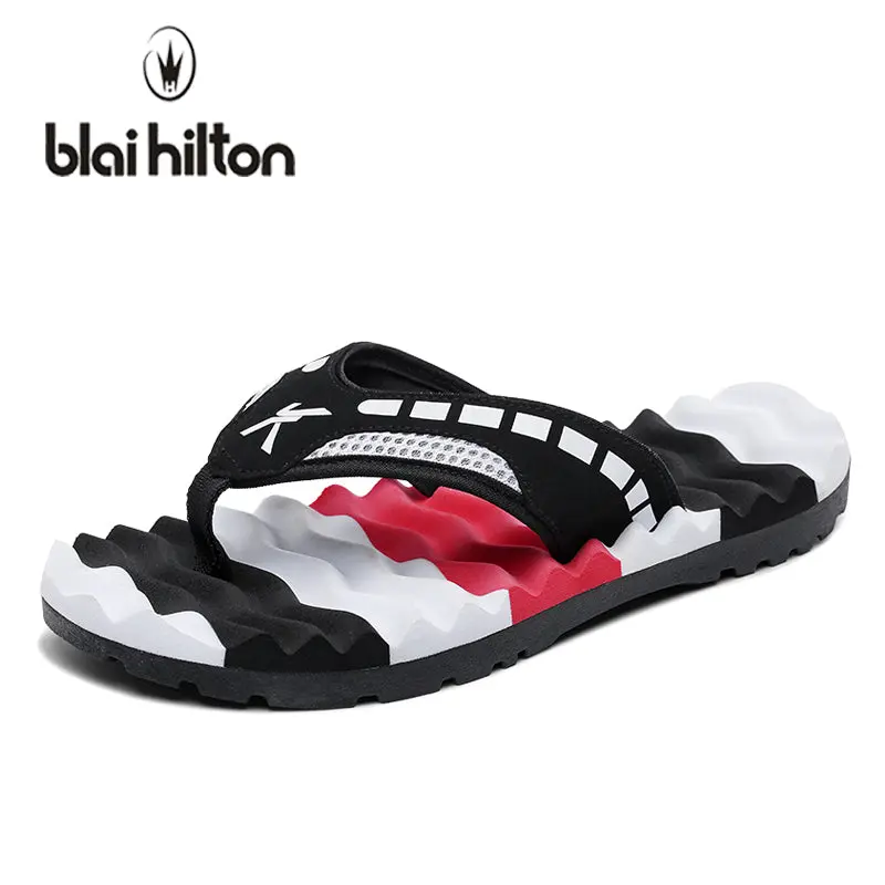 Blaibilton 2018 Summer Mixed Colors Massage Beach Slippers Men Shoes Flip Flops Patchwork Eva Casual Outside Slipper Male Soft 1