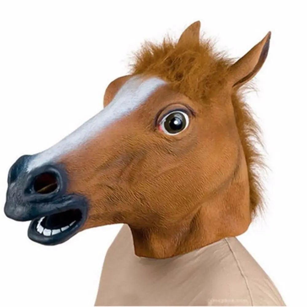 New Years Horse Head Mask Animal Costume N Toys Party Halloween 2018 New Year Decoration 1