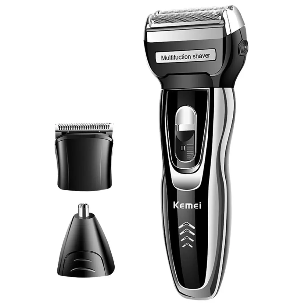 Kemei Km-5558 3In1 Grooming Kit Nose Hair Trimmer Clipper For Men Beard Trimmer Stubble Ear Electric Shaver Shaving Machine 1