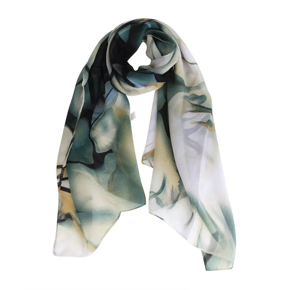Fashion New Women Scarf Shawl Summer Boho Floral Printing Long Scraves Ladies Luxury Brand Wrap Scarf #Ed 1