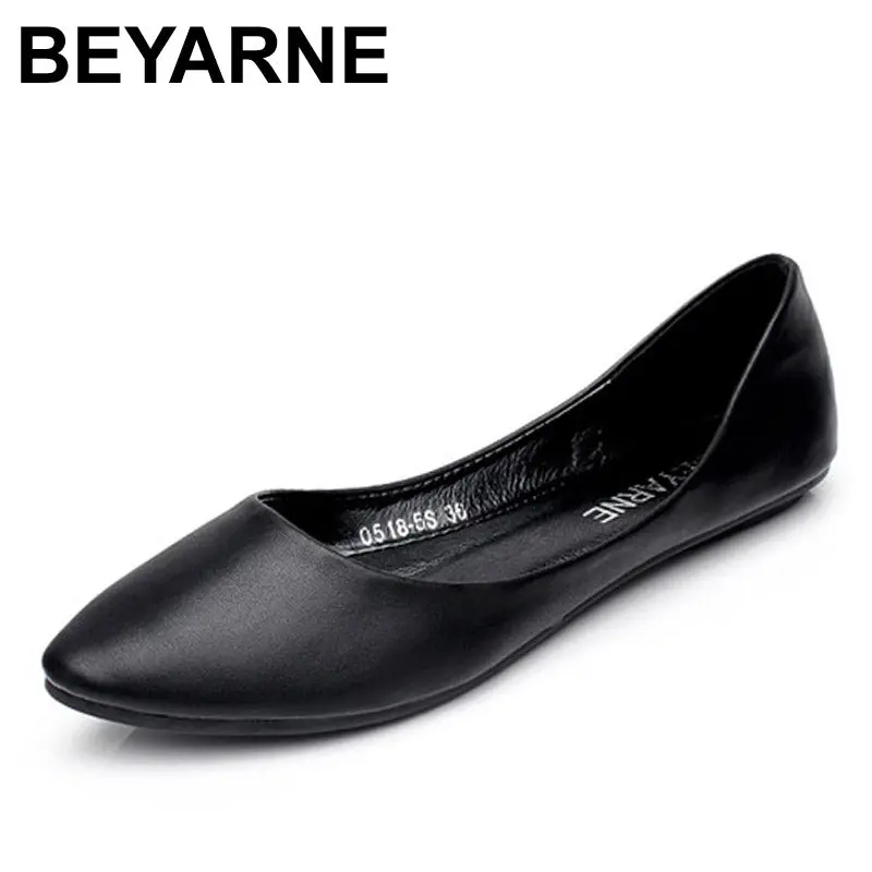 Beyarne New Arrival 2018 Spring And Autumn Women's Loafers   Loafers Women Flat Heel Shoes Boat Shoes Casual Free Shipping 1