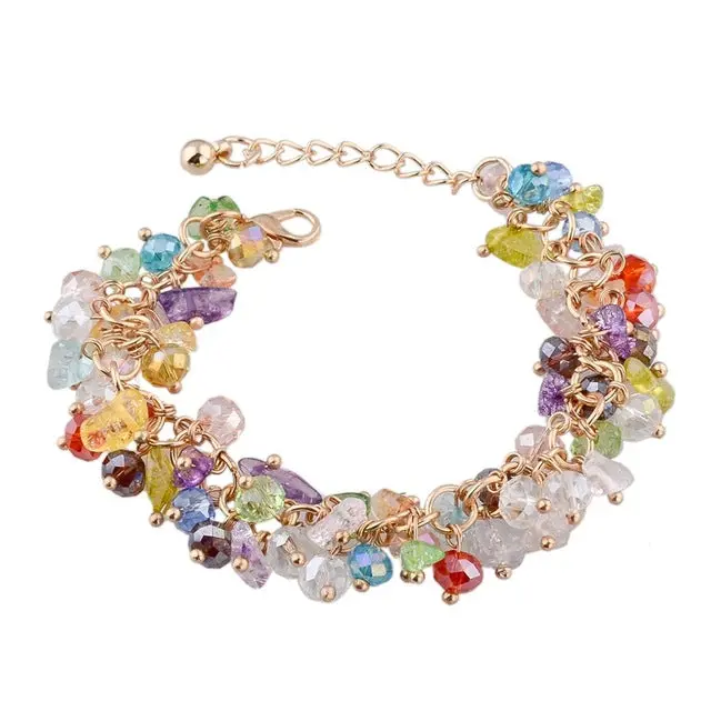 Chicvie Heart Charm Bracelets Bangles White Natural Stone Bracelet For Women Pulseiras Boho Jewelry Friendship Bangle Sbr150344 13