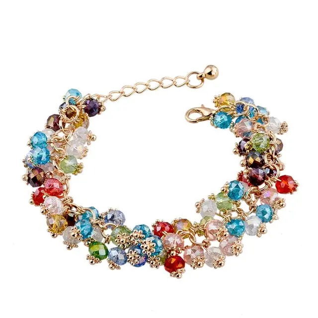 Chicvie Heart Charm Bracelets Bangles White Natural Stone Bracelet For Women Pulseiras Boho Jewelry Friendship Bangle Sbr150344 5