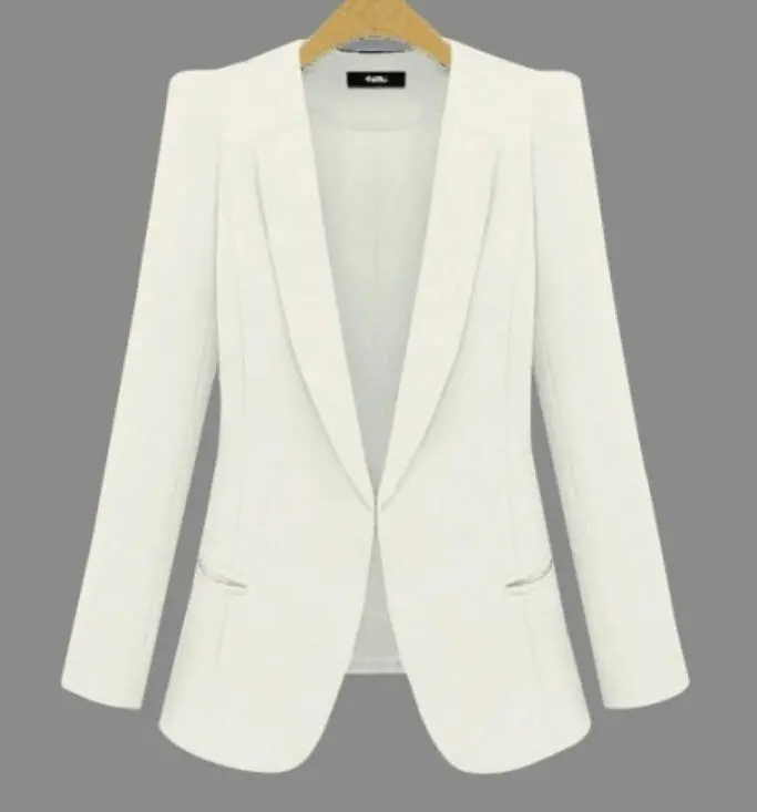 2018 New Plus Size Womens Business Suits Spring Autumn All-Match Women Blazers Jackets Short Slim Long-Sleeve Blazer Women Suit 1