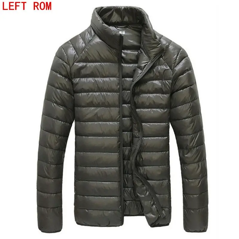 2017 Autumn Winter Duck Down Jacket Ultra Light Men 90% Coat Waterproof Down Parkas Fashion Mens Collar Outerwear Coat Size 5Xl 1