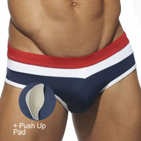 Men's Water-Repellent Push-Up Swim Trunks - Image 5
