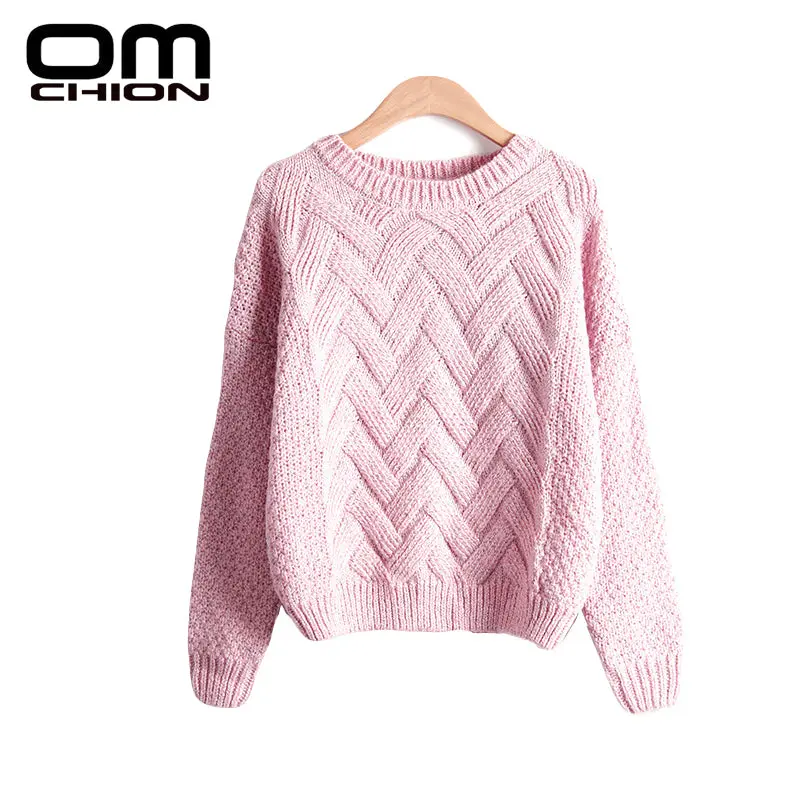 Pull Femme 2018 Autumn Winter Women Sweaters And Pullovers Plaid Thick Knitting Mohair Sweater Female Loose Variegated Lmy12 1
