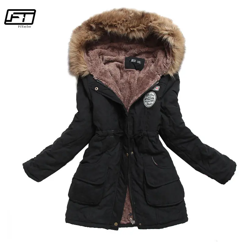 Fitaylor Winter Jacket Women Thick Warm Hooded Parka Mujer Cotton Padded Coat Long Paragraph Plus Size 3Xl Slim Jacket Female 1
