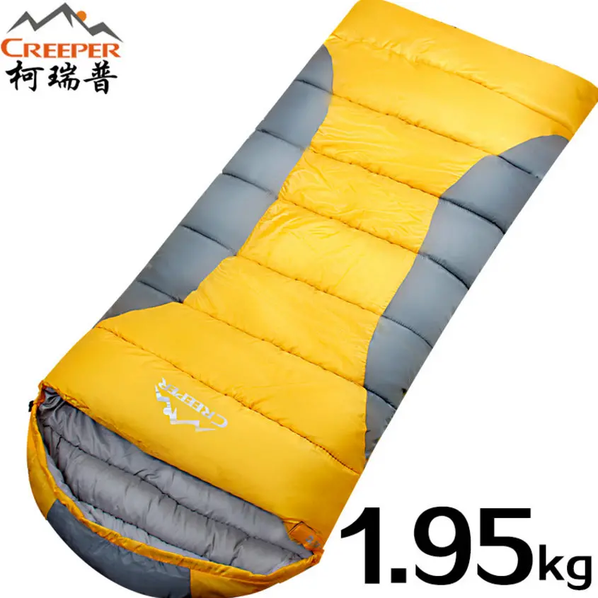 Creeper Adult Outdoor Sleeping Bag Ultra-Light Convenient Autumn Winter Envelopes Sleeping Bags Warm Cotton Sleeping Tags Tent 1