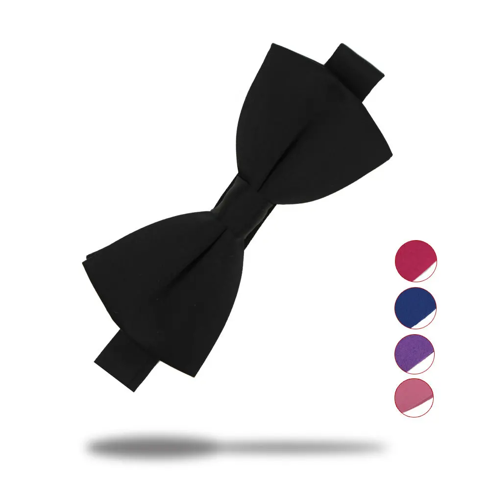 Veektie  Solid Colors Fashion Bow Ties For Men Bowtie Tuxedo Classic  Wedding Party  Red Black White Butterfly  Brand Cravate 1