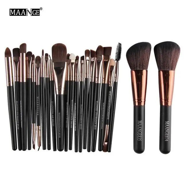 New Pro 22Pcs Cosmetic Makeup Brushes Set Blush Powder Foundation Eyeshadow Eyeliner Lip Make Up Brush Beauty Tools Maquiagem 2