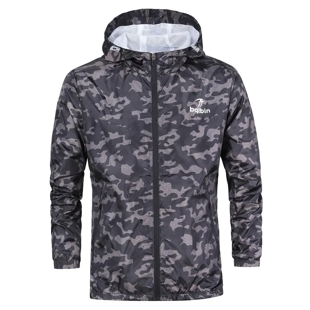 Mens Casual Camouflage Hoodie Jacket 1