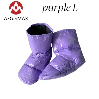 Aegismax Sleeping Bag Accessories Duck Down Slippers Camping Out Soft Sock Unisex Indoor/Warm Long Journey Lightweight 6